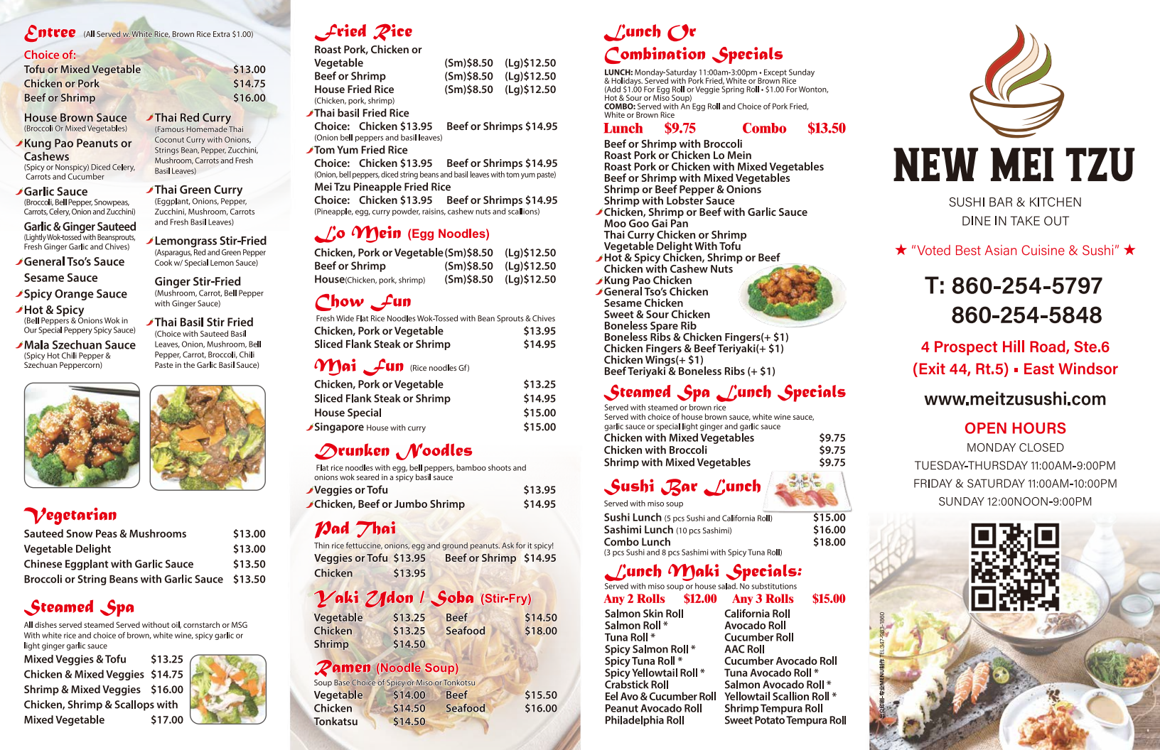 Restaurant menu 2, detailed description provided below